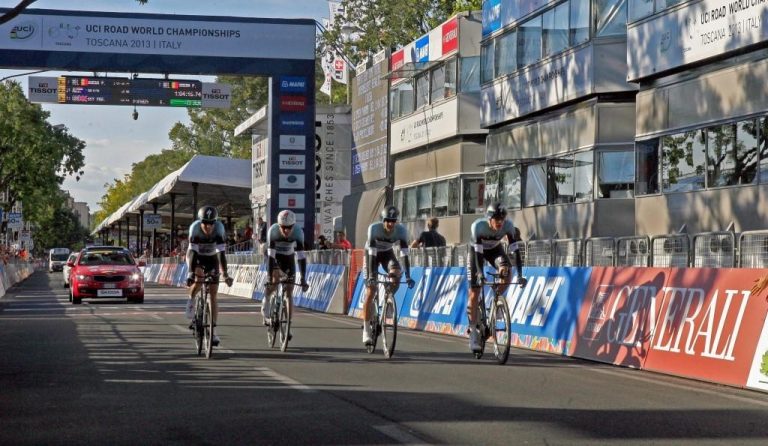 MONDIALI DI CICLISMO “ Crono maschile a squadre, vincono i belgi di un soffio