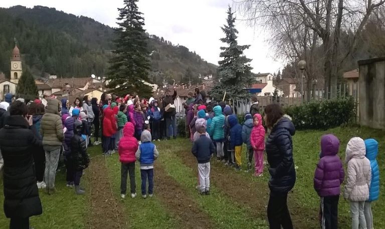 Festa dell’albero, a Marradi si inaugura l’orto scolastico con due castagni