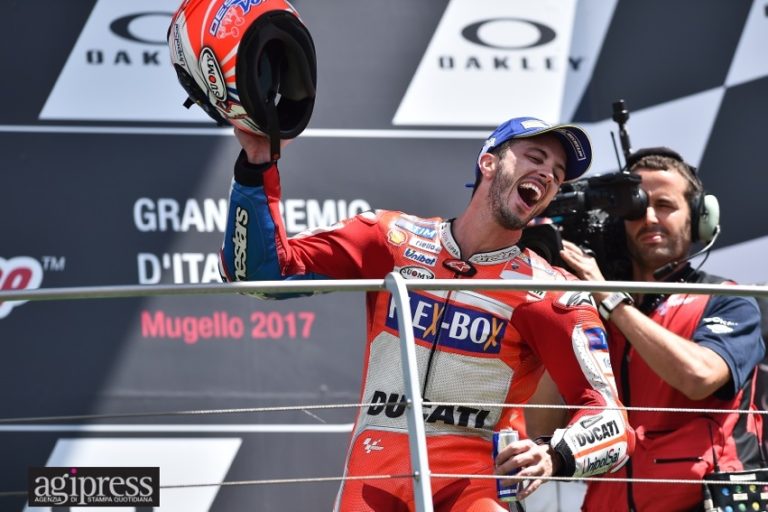 MOTO GP MUGELLO trionfa la Ducati con Dovizioso, secondo Vià±ales, Rossi dolorante quarto