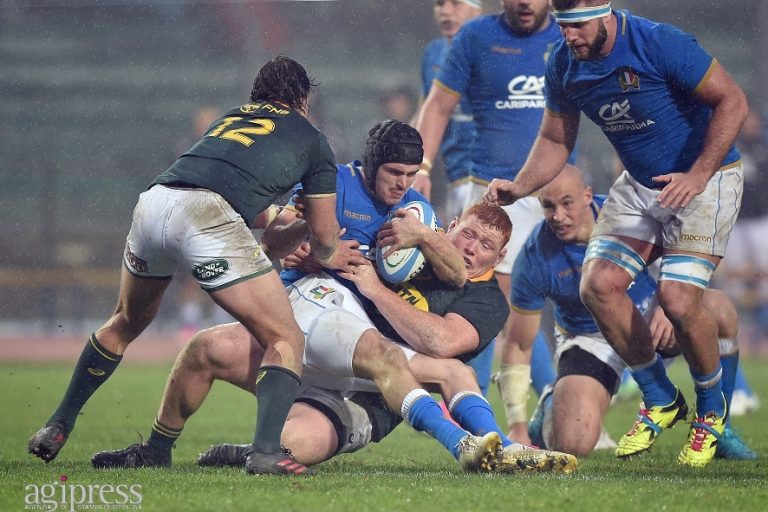 RUGBY: il test mach Italia-Sudafrica finisce 6-35 – IMMAGINI