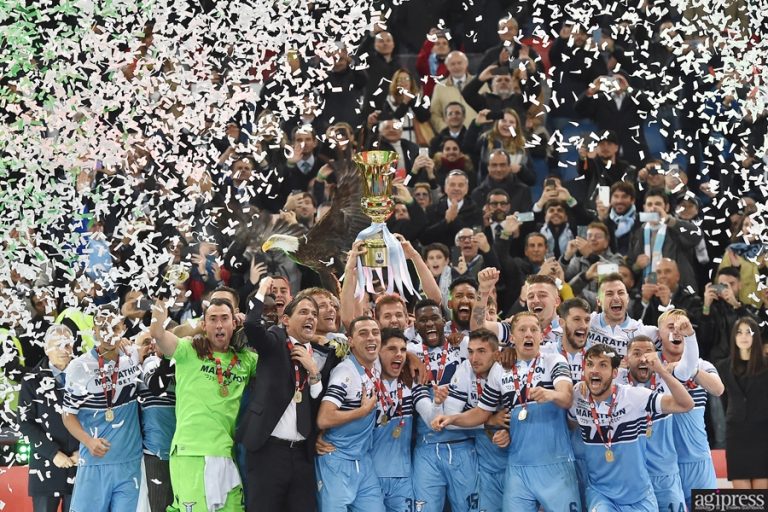 Coppa Italia alla Lazio, battuta l’Atalanta 2 reti a 0. GALLERIA IMMAGINI