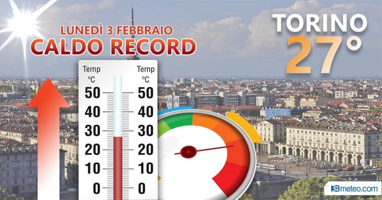 Clima impazzito, caldo record a Torino 27°. Torna il freddo, ma durerà  poco