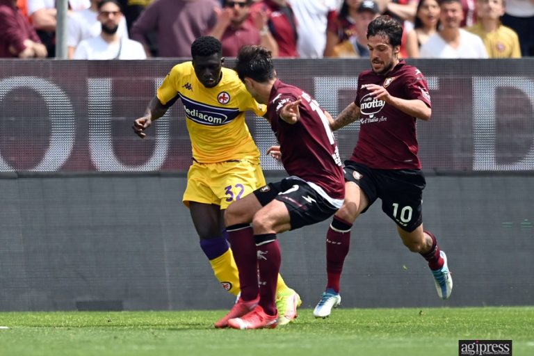 SERIE A – Salernitana-Fiorentina 2-1: punti d’oro per la salvezza e rammarico viola. Vai alla galleria immagini