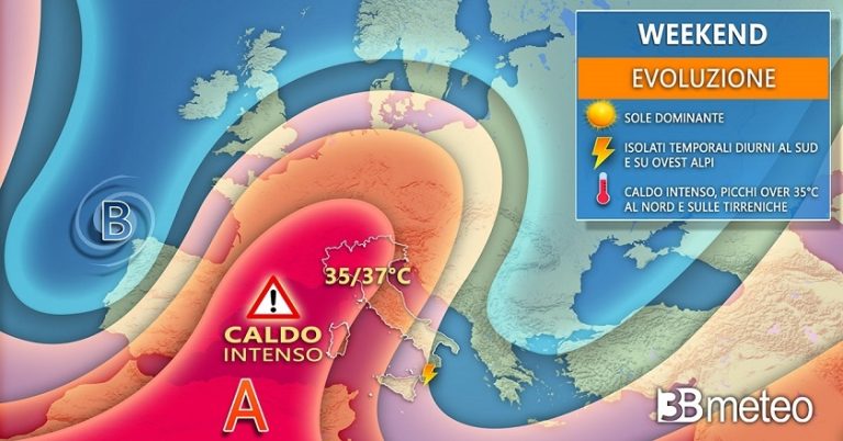 Caldo, ondata africana verso l’apice con picchi di 40°. Le previsioni del tempo in Italia