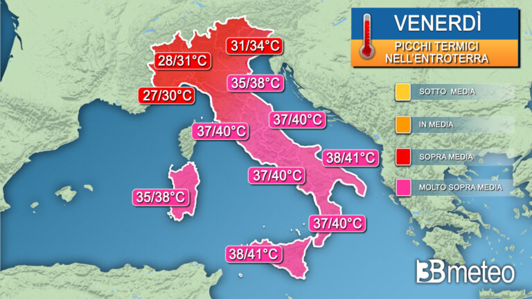 Ondata di caldo intenso in arrivo