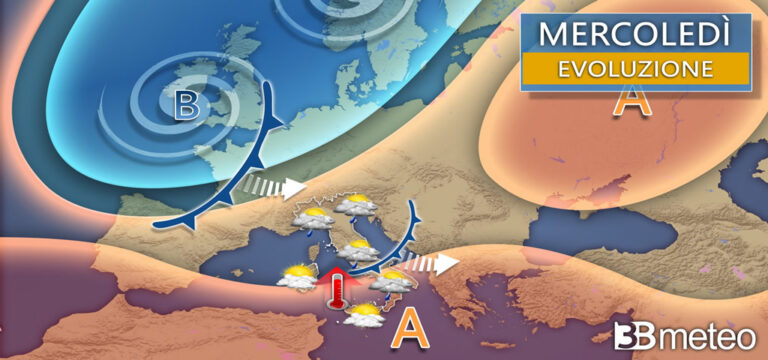 Settimana d’autunno con temporali forti al centro-nord e caldo al sud