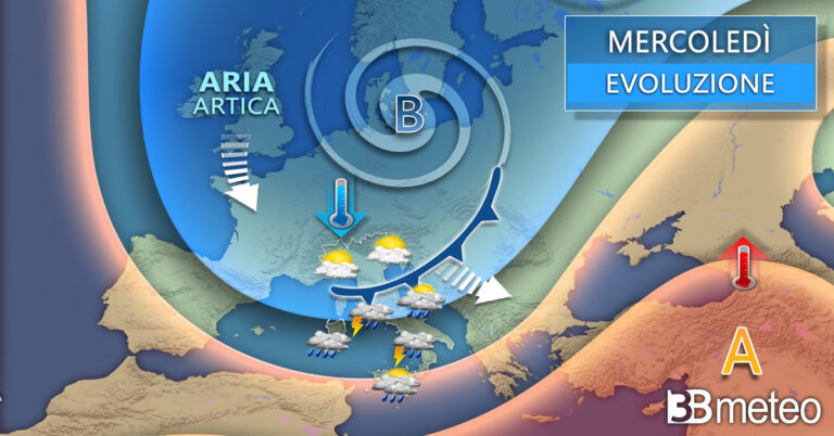 Settimana di piogge, freddo e neve a medio-bassa quota