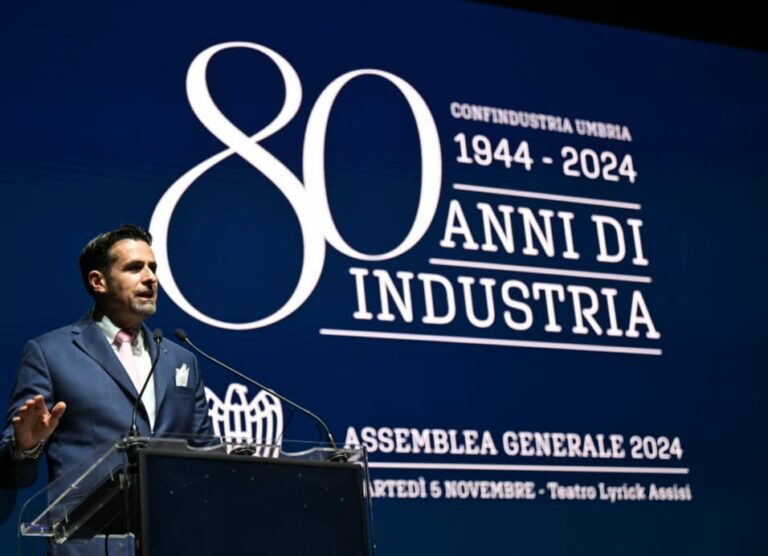 Ottant’anni di Confindustria Umbria, Briziarelli: “Crescita e occupazione al centro”