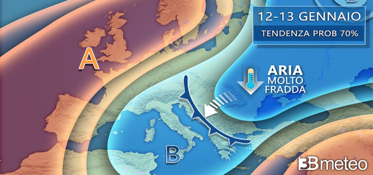 Freddo e neve nel week-end