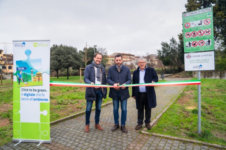 Toscana Energia inaugura una nuova area verde a Pistoia