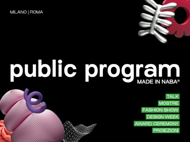 NABA Public Program: talk, mostre, sfilate e cinema tra Milano e Roma